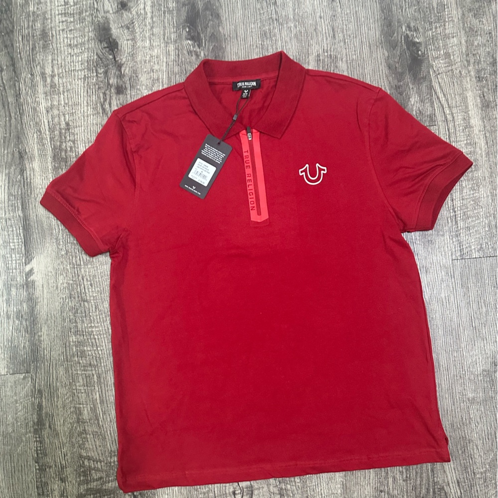 True Religion Man’s T-shirt Red Size XL